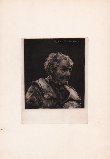 Ritratto di vecchio rivolto a destra