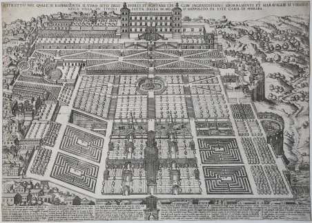 RITRATTO NEL QVALE SI RAPPRESENTA IL VERO SITO DELL’HORTI.