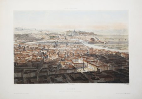 Rome Vue prise au dessus de la Place Colonne