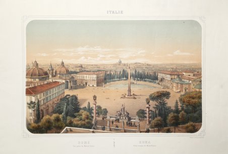 Rome Vue Prise du Monte-Pincio/Roma Vista tomada del Monte-Pincio