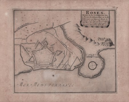 Roses, Ville forte du Pais de Lampourdan, dans la Province …