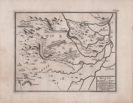 Route de Pignerol a Turin.