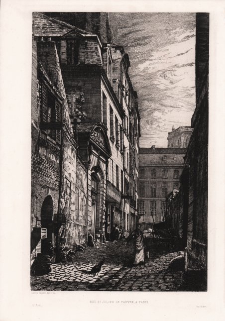 Rue St. Julien le Pauvre, a Paris