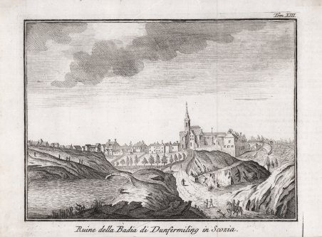 Ruine della Badia di Dunfermiling in Scozia