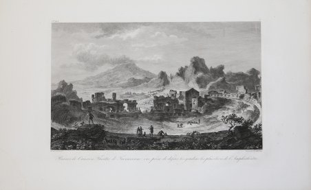 Ruines de l’ancien Theatre de Taorminum vue prise de dessous …