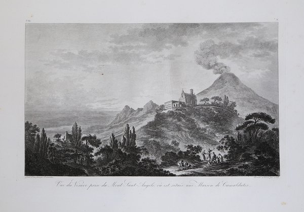 Vue du Vesuve prise du Mont Sant – Angelo, où …