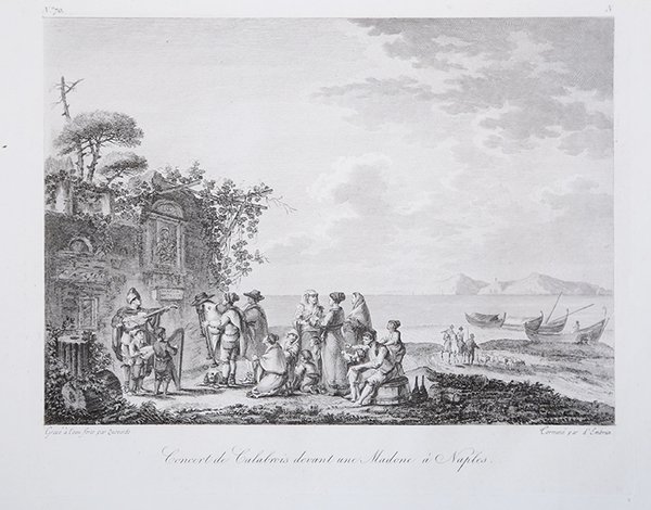 Concert de Calabrois devant une Madone à Naples