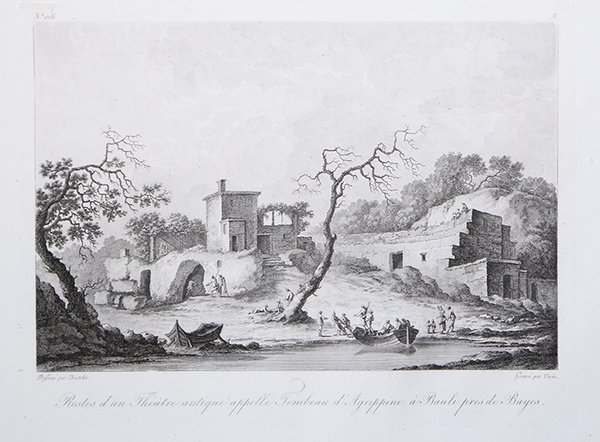 Restes d’un Theatre antique appellé, Tombeau d’Agrippine, a Bauli près …