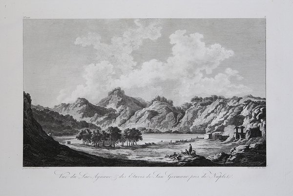 Vue du Lac Agnano & des Etuves de San Germano …