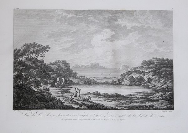 Veu du Lac Averne des restes du Temple d’Apollon & …