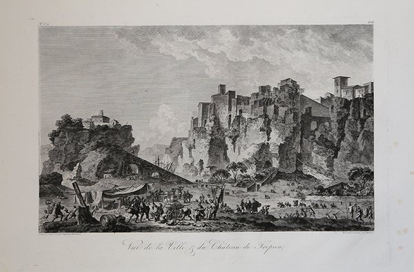 Vue de la Ville & du Château de Tropaea