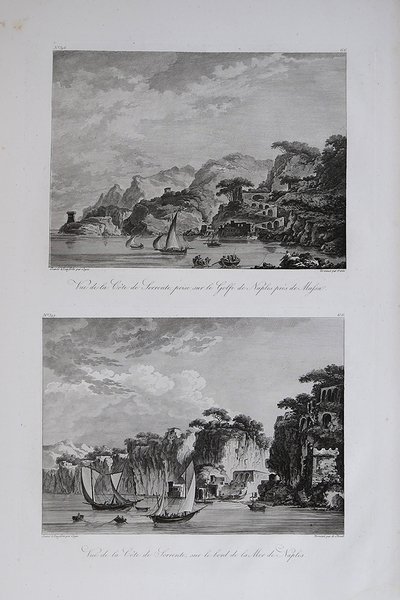 Vue de la Cote de Sorrente prise sur le Golfe …