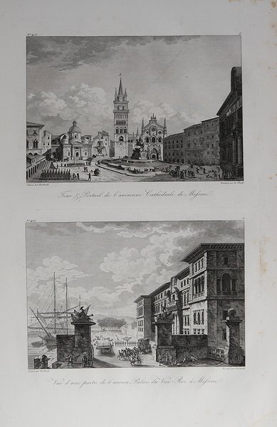 Tour & Portail de l’ancienne Cathédrale de Messine – Vue …