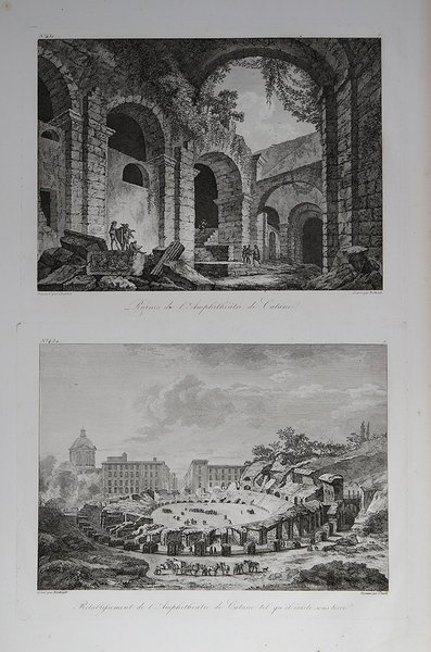 Ruines de l’Amphithéatre de Catanie – Rétablissement de l’Amphitéatre de …