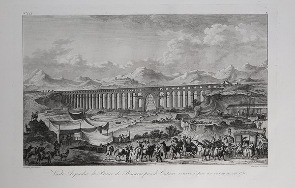 Vaste Acqueduc du Prince de Biscaris prés de Catane renversé …