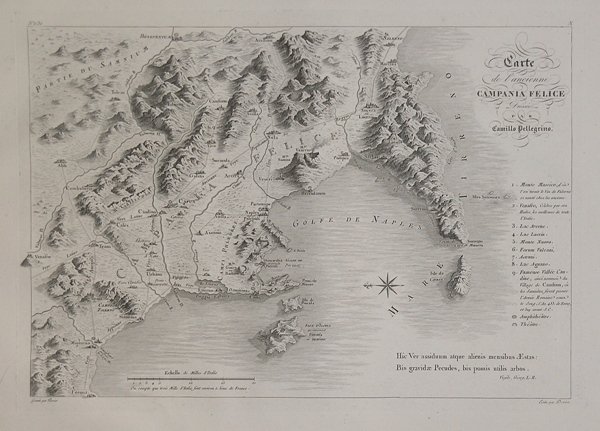 Carte de l'ancienne Campania Felice