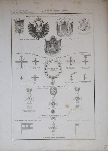 Stemmi delle RR. Case Regnanti nei Ducati di Parma, Modena …
