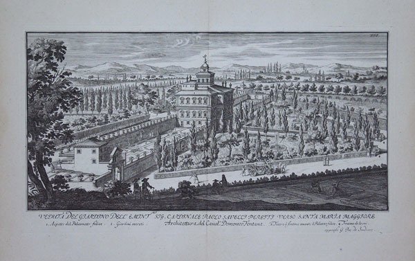 Veduta del Giardino dell' Emint.mo Sig. Cardinale Paolo Savelli peretti …