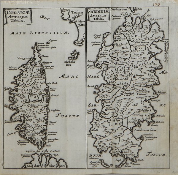 Corsicae Antiquae Tabula / Sardiniae Antiquae Tabula