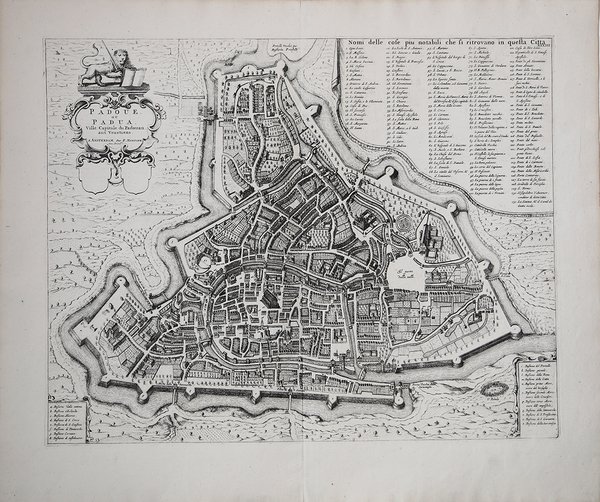 Padoue ou Padua. Ville Capitale duPadouan aux Venetiens