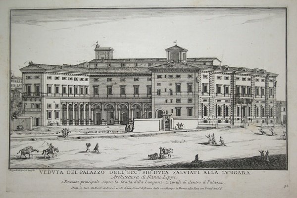 Veduta del Palazzo dell'Ecc.mo Sigr. Dvca Salviati alla Lvngara