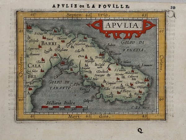 Apuliae Quae Olim Iapygia, Nova Corographia.