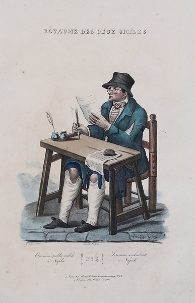 Scrivano ambulante a Napoli