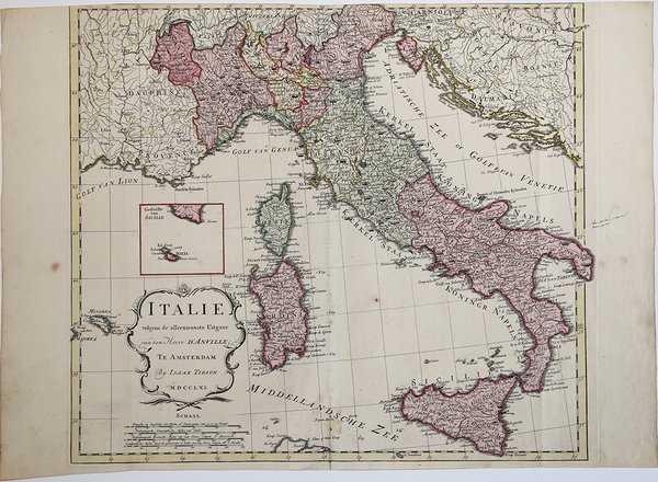 Italie volgens de allernieuwste Uitgave.