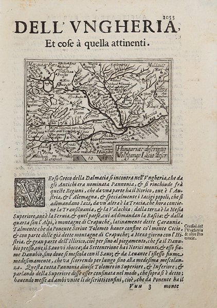 Hungariae descriptio Wolfgango Lasio descr: