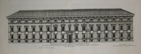 Palatium DD. Cornariorum ad Fontem Trivii Architettura Iacobi del Duca … | Immagine Gallery 1