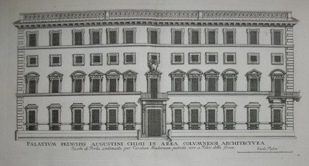 Palativm Principis Augustini Chisii in area Colvmnensi architectura Jacobi de …