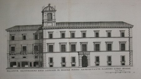 Palativm illustrissimi Ducis Altemplii in regione pontis architectante Martino Longo …