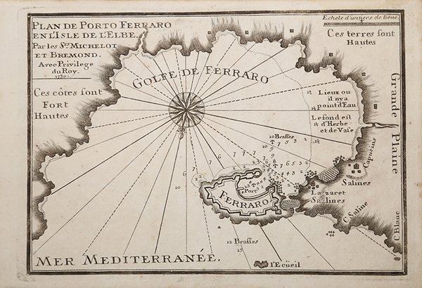 Plan de Porto Ferraro en l'Isle de L'Elbe