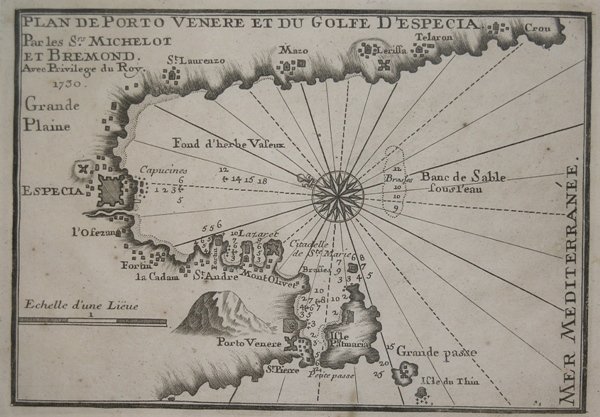 Plan de Porto Venere et du Golfe d'Especia.