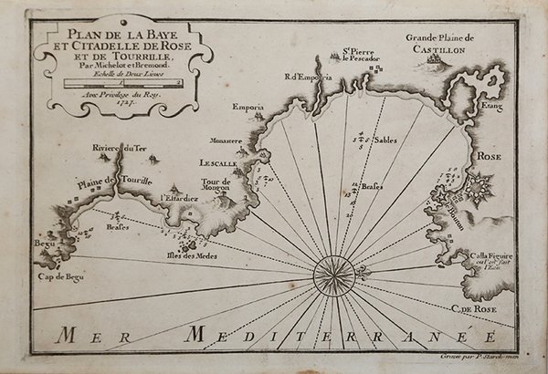 Plan de la Baye et Citadelle de Rose et de …