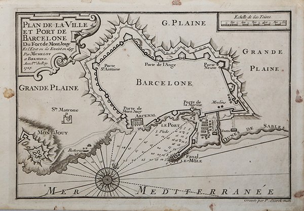 Plan de la Ville et Port de Barcelone.