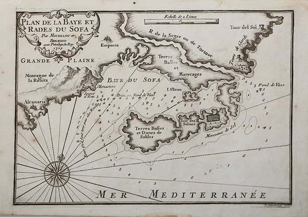 Plan de la Baye et Rades du Sofa.
