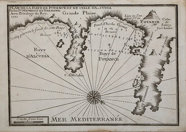 Plan de la Baye de Poyance et de celle d'Alcudia