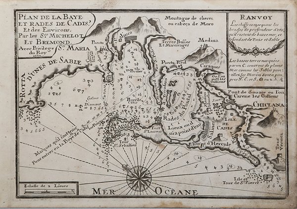 Plan de la Baye et Rade de Cadis et des …