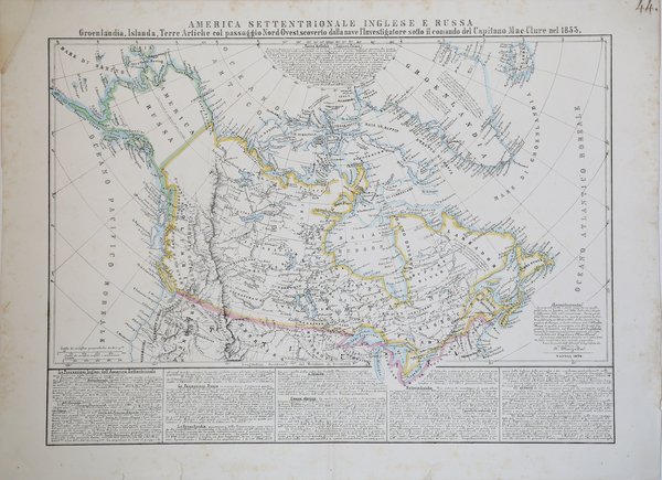 America Settentrionale Inglese e Russa Groenlandia, Islanda, Terre Artiche col …