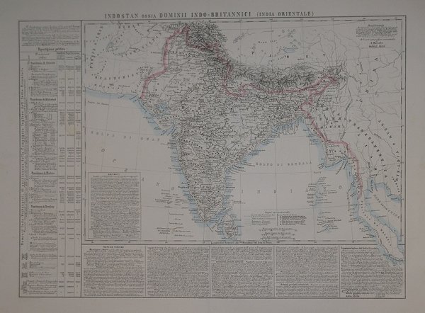 Indostan ossia Domini Indo-Britannici (India Orientale)