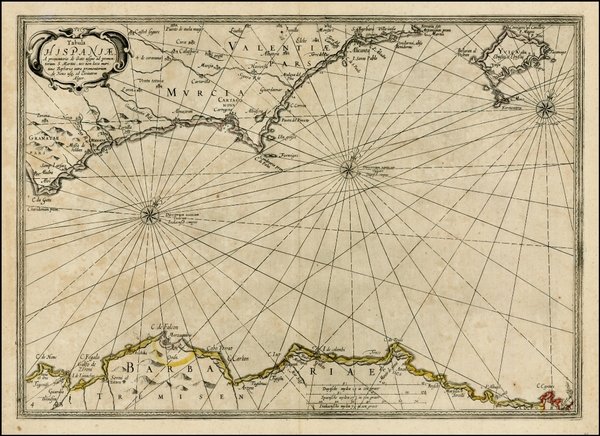 Tabula Hispaniae A promontorio de Gato usque ad promontorium S. …
