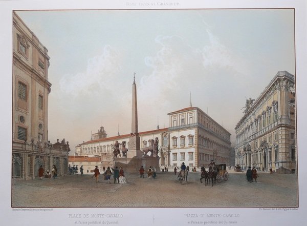 Piazza di Monte Cavallo e palazzo pontificio del Quirinale