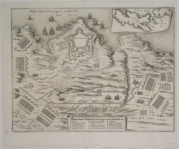Obsidio Castri Porto Longone. In Insula Elba