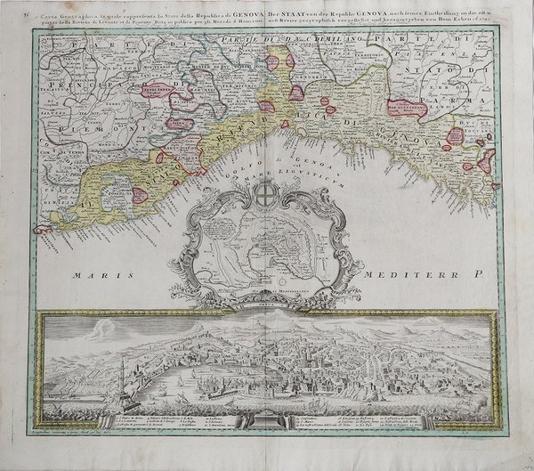 Carta geografica la quale rappresenta lo Stato della Repubblica di …