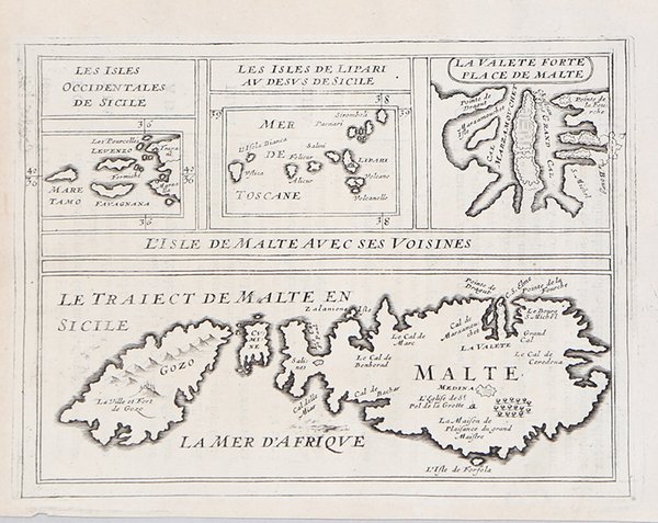 L'Isle de Malte avec ses Voisines