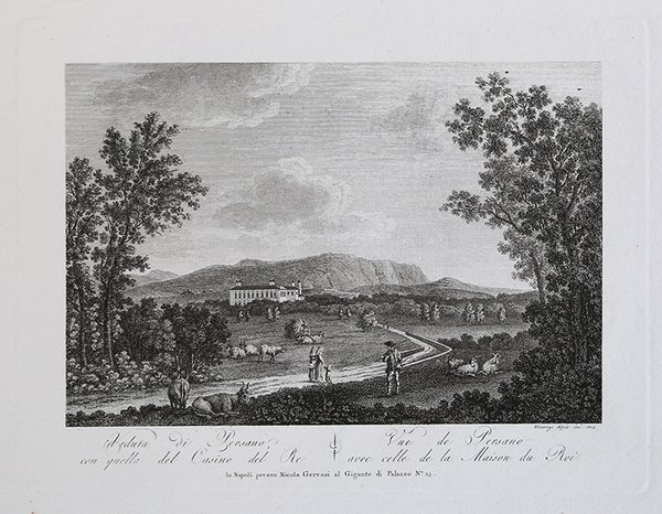 Veduta di Persano, con quella del Casino del Re