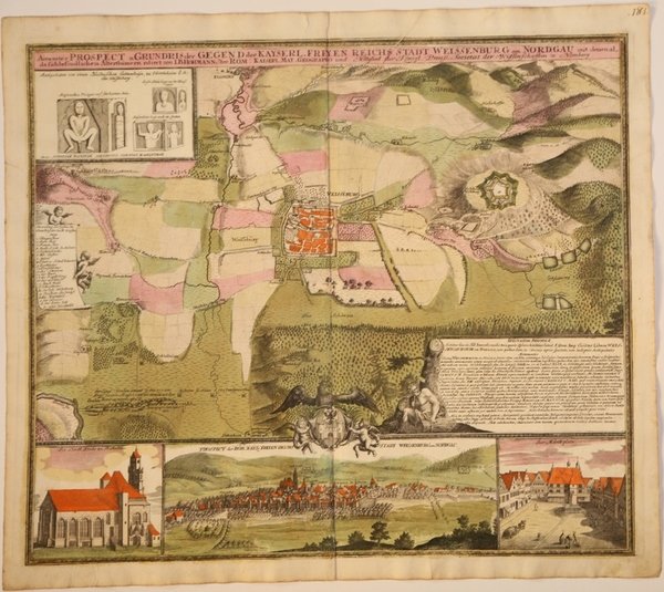 Accurater Prospect u Grundis der Gegend der Kayserl. Freyen Reichs …
