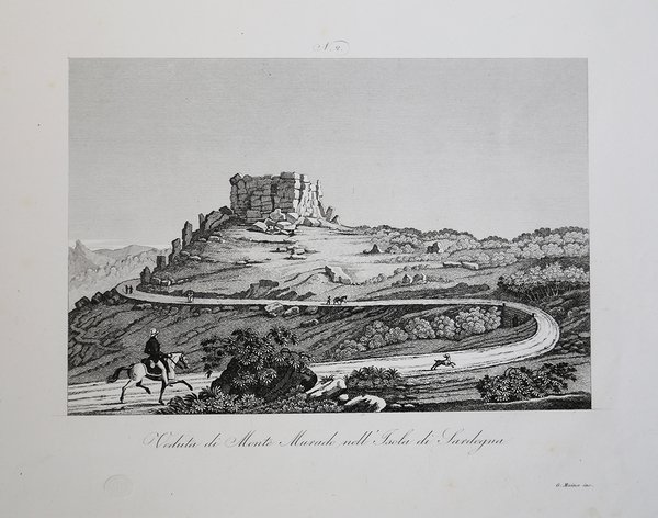 Veduta di Monte Murado nell'Isola di Sardegna