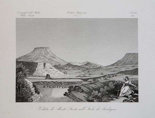 Veduta di Monte Santo nell'Isola di Sardegna